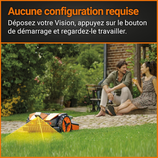 Robot tondeuse à gazon sans fil Vision 600 m²