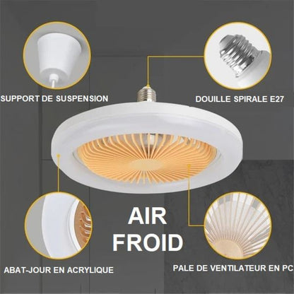 Ventilateur de plafond moderne à led