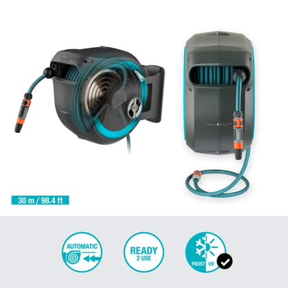 Dévidoir automatique mural RollUp GARDENA 18625-20 L 30 m