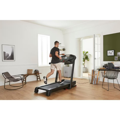 Tapis de Course Pliable T900D Connecté et Performant, 18 km/h, 50x143cm