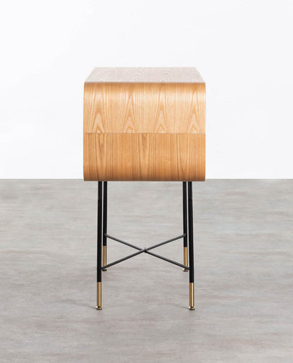 Couloir en bois avec tiroir